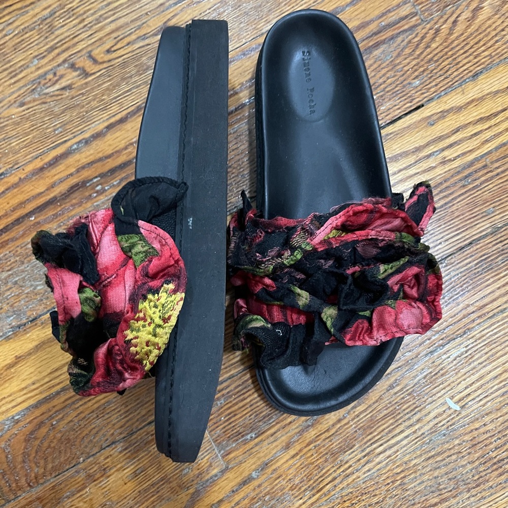 Simone Rocha Jacquard Slide Sandals - Picture 5 of 6